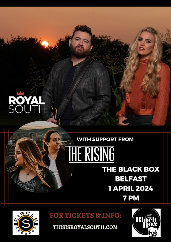 The Night Hearts supporting US duo Royal South in Black Box Belfast
